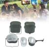 VBESTLIFE Multifunction German Mess Tin, Aluminium Alloy Portable Lunch Box for Outdoor Camping view 3