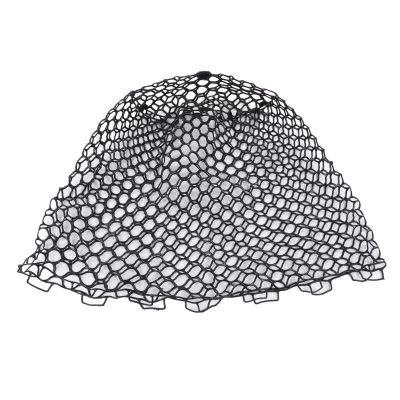 Keenso Replacement Fishing Net Deepened Soft Flexible Rubber Fishing Landing Mesh for Angler Black