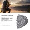 Keenso Replacement Fishing Net Deepened Soft Flexible Rubber Fishing Landing Mesh for Angler Black view 2
