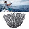 Keenso Replacement Fishing Net Deepened Soft Flexible Rubber Fishing Landing Mesh for Angler Black view 4