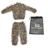 QuikCamo Mossy Oak Break-Up Country 3D Leafy Camo Ghillie Suit - Breathable Quiet Mesh, Snaps and Zippered Pockets for Turkey Hunting S-M (5'4" to 5'11") view 3