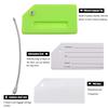 7 Pack Silicone Luggage Tag Baggage Handbag Travel Bag Tags with Name ID Card Perfect to Quickly Spot Luggage Suitcases (Green) view 4