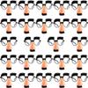 Cagemoga 24 Pcs Funny Disguise Glasses with Big Nose Novelty Disguise Eyeglasses with Eyebrows and Mustache for Halloween Cosplay Birthday Party Supplies view 1