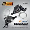 VG SPORTS MTB Bike Shifter Levers, 2x8 16Speed Left Right Lever Shifter Kits with Gear Indicator view 2