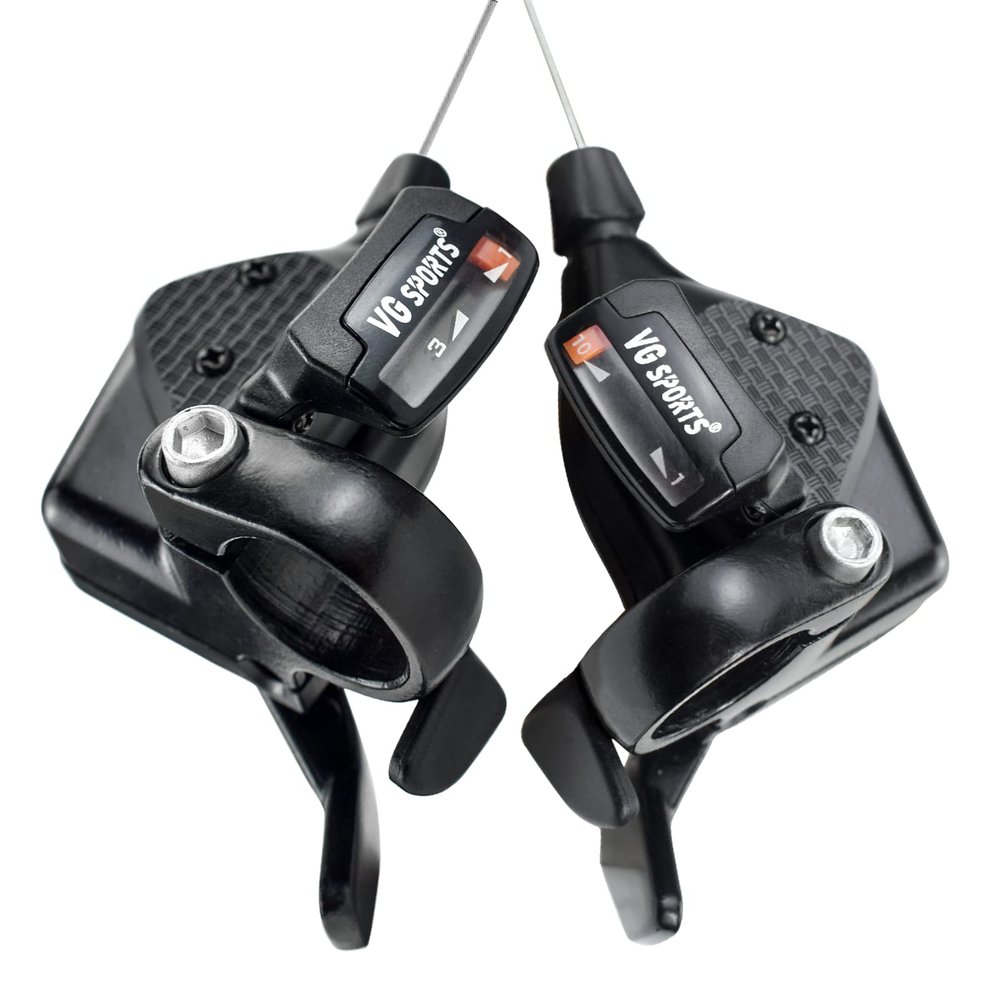 VG SPORTS MTB Bike Shifter Levers, 3x10 30Speed Left Right Lever Shifter Kits with Gear Indicator