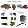 Dr.Fish Fly Tying Kit with 1 Medium Fly Fishing Box, Holds 216 Flies, 6.1 * 4.2 * 1.4" view 3