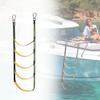HWIMARINE Boat Rope Ladder - 5 Steps Marine Detachable Ladder Extension for Inflatable Boat, Kayak, Saiboat, Motorboat, Canoeing (5-Step) view 1