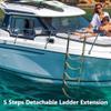 HWIMARINE Boat Rope Ladder - 5 Steps Marine Detachable Ladder Extension for Inflatable Boat, Kayak, Saiboat, Motorboat, Canoeing (5-Step) view 4