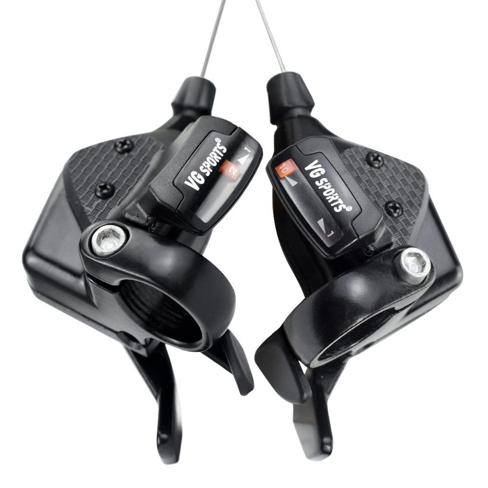 VG SPORTS MTB Bike Shifter Levers, 2x10 20Speed Left Right Lever Shifter Kits with Gear Indicator