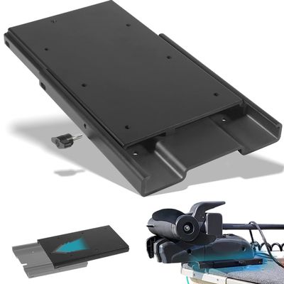 Replacement for Minn Kota 1854035 MKA-16-03 Trolling Motor Quick Release Bracket Compatible with Ulterra, Terrova, PowerDrive, PowerDrive V2, PowerDrive Pontoon and Deckhand 40, Black Aluminum