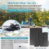 Replacement for Minn Kota 1854035 MKA-16-03 Trolling Motor Quick Release Bracket Compatible with Ulterra, Terrova, PowerDrive, PowerDrive V2, PowerDrive Pontoon and Deckhand 40, Black Aluminum view 2