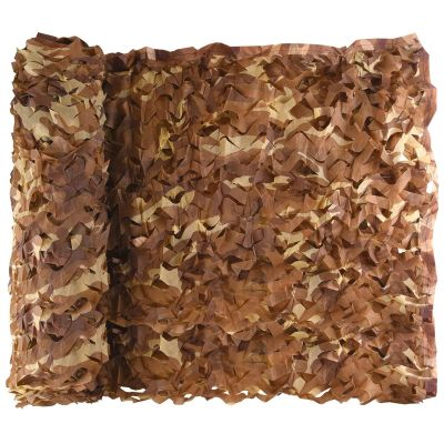 CHEVVY Woodland Camo Netting Military Camouflage Net Desert Color Outdoor Sunscreen Privacy Screen Blinds Military Shooting Hunting Party Decoration (Size : 8x8m/26.2x26.2ft)