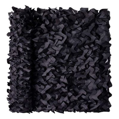 Black Camouflage Netting Army Camo Net, Jungle Camo Tarp Shade Net Outdoor Sunscreen Mesh Awning Children Car Tent Theme Party Big Point, Various Sizes Camo Net For Camping ( Size : 6x10m (19.69x32.8F