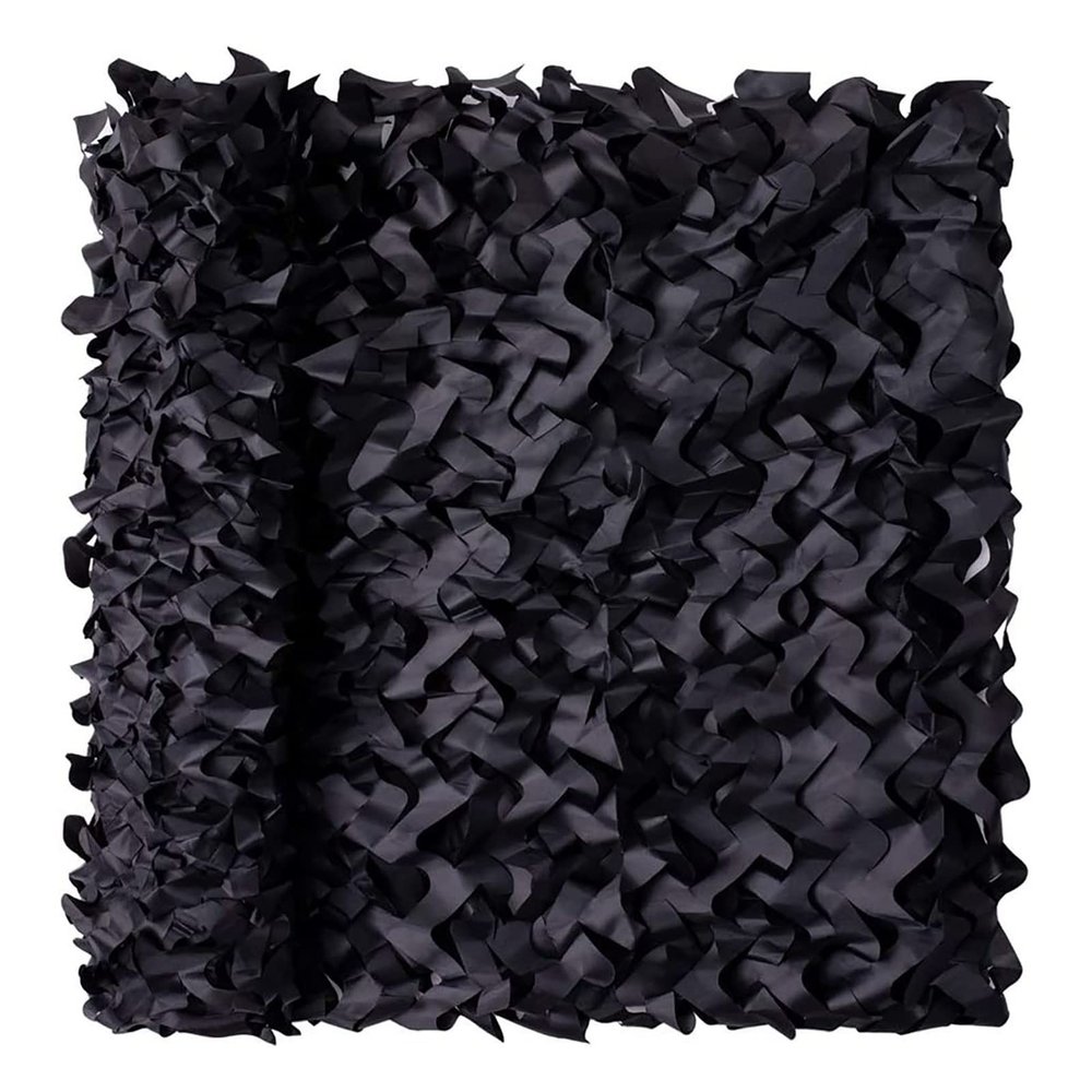 Black Camouflage Netting Army Camo Net, Jungle Camo Tarp Shade Net Outdoor Sunscreen Mesh Awning Children Car Tent Theme Party Big Point, Various Sizes Camo Net For Camping ( Size : 6x10m (19.69x32.8F