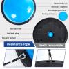 Honoson Half Ball Trainer Yoga Ball with Resistant Band Foot Pump Set, Half Exercise with Fitness Elastic Belt Hedgehog Balance Pods for Core Stability Full Body Workout Gym(Blue,23.2 Inch) view 3