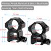 LONSEL 1'' Picatinny Scope Rings, 2Pcs Medium Profile 1 Inch Scope Ring Mounts for Picatinny Rail view 4