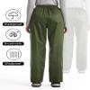 iCreek Women's Rain Pants Waterproof Hiking Pants Windproof Lightweight Over Pants Work Rain Outdoor for Golf, Fishing (Army Green, Medium/31 Inseam) view 2