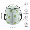 Insulated Leakproof Beach Cooler Bag, Green Frog Green Floral Portable Waterproof Beach Tote Bag with Adjustable/Removable Shoulder Strap and Double Zipper Closure for Men Women view 2