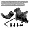 LONSEL 1'' Scope Rings, 2Pcs High Profile & 2Pcs Medium Profile 1 Inch Scope Mount Rings for Picatinny Rail (High Profile - 2 Pack) view 3