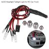 Pilipane 4PCS Personally Constructed RC LED Light Kits, 5mm Headlights/Taillight Kit RC Accessory LED Lights for 1/10 Model Drift Car, view 3