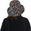 Gift for Rottweiler Lover/Dog Mom, Rottweiler Print Bucket Hats Outdoor Sun Hat Fisherman Cap for Women Men view 3