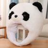 BEESUM 2023 Cute Panda Head Mask Plush Animal Bear Costume Hat for Halloween Christmas Party view 3