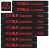 12 Pack Miaozhun 300 BLK Subsonic Magazine Marking Bands .300 Blackout Subsonic Magazine Caliber Identification(Black-Red) view 1