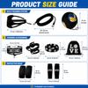 Honoson 7 Pcs Volleyball Training Equipment Aid for Practice,Black,Boys view 2