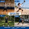 Honoson 7 Pcs Volleyball Training Equipment Aid for Practice,Black,Boys view 3