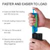 Ludex Airsoft Speed Loader 6mm BBS Pellet 100 Rounds Capacity Airsoft Magazine Quick Loader with Adapter - High-Speed Loading for Airsoft Pistol Mags-Blue view 3