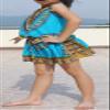 RaanPahMuang Girls Light Sleeveless Dashiki Dance Show Cotton Frill Angel Shirt, 15 Months-24 Months, Sky Blue view 2