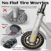 GLDYTIMES 10 Inch Solid Tire 10x2.5 60/70-6.5 Tubeless Tyre Fit for Segway Ninebot Max G30P G30LP/Gotrax G5 G6/Zero10x /Titan Pro Electric Scooter and other, Plosion-Proof Honeycomb Anti-Skid Tire view 2