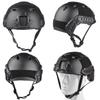 VPZenar Airsoft Helmet, Black Tactical Helmet With Detachable Anti-Fog Gray Goggles, Full Face and Paintball Mask for Cosplay Tactical Gear view 2