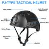 VPZenar Airsoft Helmet, Black Tactical Helmet With Detachable Anti-Fog Gray Goggles, Full Face and Paintball Mask for Cosplay Tactical Gear view 3