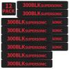 12 Pack Miaozhun 300 BLK Supersonic Magazine Marking Bands .300 Blackout Supersonic Magazine Caliber Identification(Black-Red)