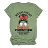 ARTECE Weekend Forecast Baseball With No Chance Of House Cleaning Shirt Women Funny Baseball Mom Tee Tops Baseball Lover Gift Green view 1