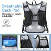 Lightweight Hydration Backpack, Running Backpack with 2L Water Bladder, Hydro Water Daypack for Cycling Hiking Rave for Men Women view 3