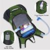 Lightweight Hydration Backpack, Running Backpack with 2L Water Bladder, Hydro Water Daypack for Cycling Hiking Rave for Men Women view 4