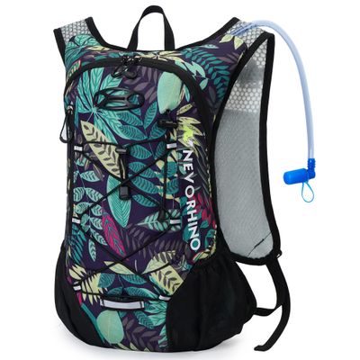 Lightweight Hydration Backpack, Running Backpack with 2L Water Bladder, Hydro Water Daypack for Cycling Hiking Rave for Men Women