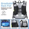 Lightweight Hydration Backpack, Running Backpack with 2L Water Bladder, Hydro Water Daypack for Cycling Hiking Rave for Men Women view 3