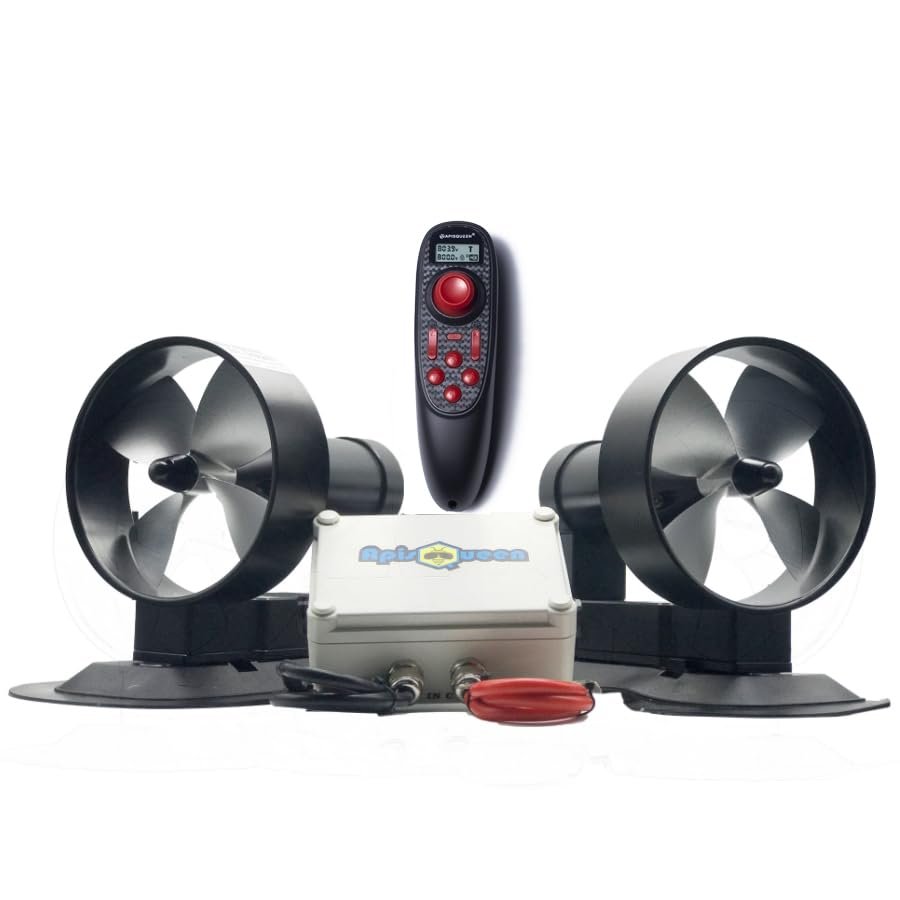 ApisQueen AQ1020 48V Underwater Thruster Set,48kg(106lbs) Thrust Propeller Propulsion with Remote Control, Brushless Motor for ROV/Kayak/RC Boat/Robtics