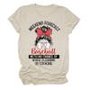 ARTECE Weekend Forecast Baseball With No Chance Of House Cleaning Shirt Women Funny Baseball Mom Tee Tops Baseball Lover Gift Beige view 1