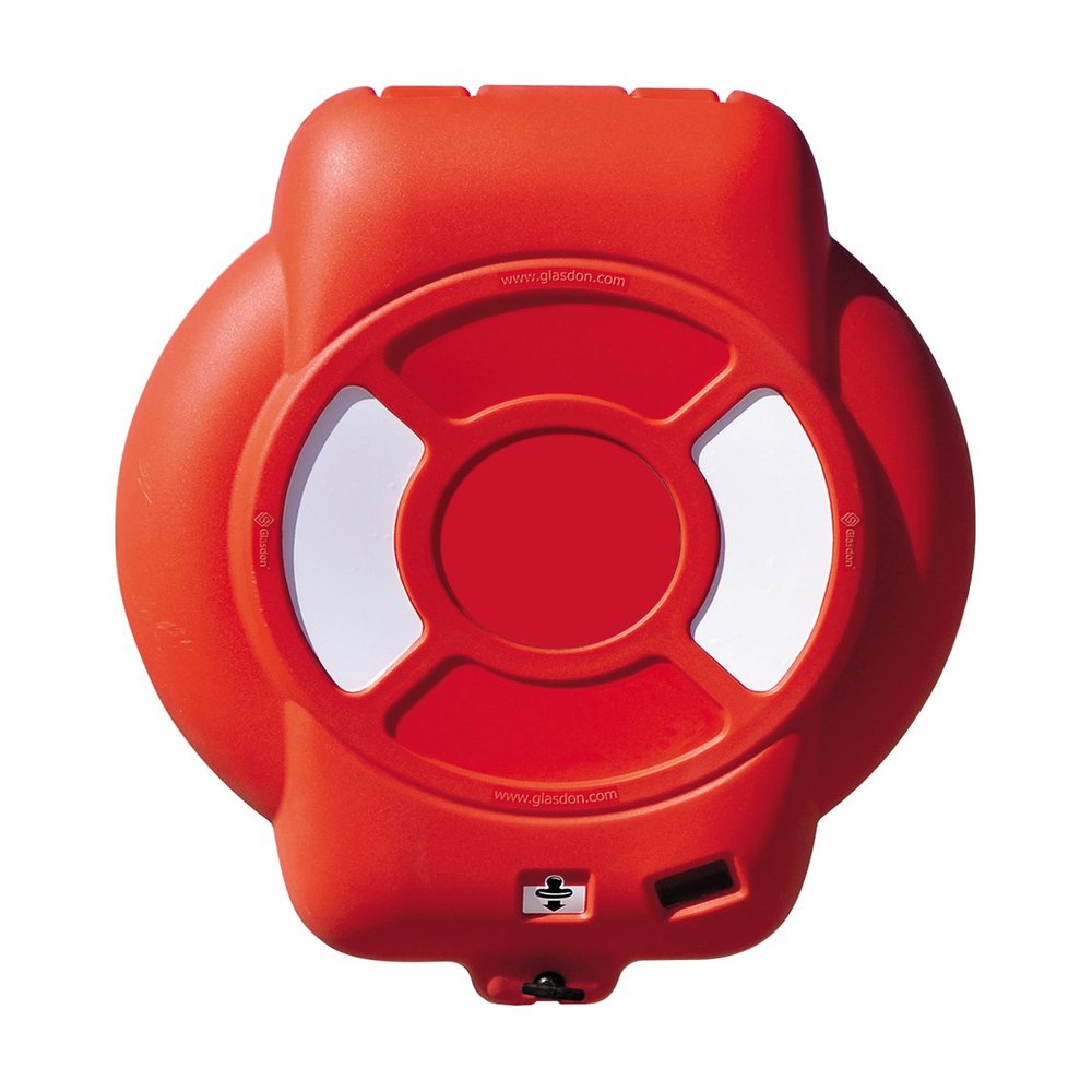 Glasdon Guardian 30" Life Ring Cabinet (Red)  Water Safety Equipment (Wall Mounting)