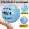 Krfapt Volleyball - Beach Volleyball Official Game Ball Size 5 for Youth & Adults (Ages 8-12) - Soft Touch Waterproof for Indoor & Outdoor TrainingBlue view 3