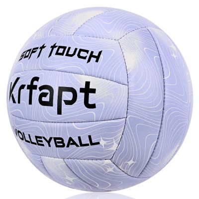 Krfapt Volleyball - Beach Volleyball Official Game Ball Size 5 for Youth & Adults (Ages 8-12) - Soft Touch Waterproof for Indoor & Outdoor TrainingPurple
