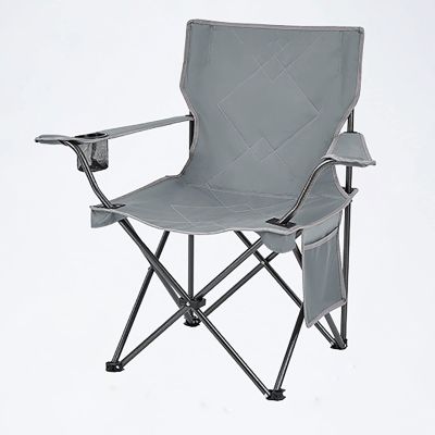 Quad Camping Folding Chair with Side Bag Portable Chair for Outdoor/Indoor Foldable Chair for Camping, Picnic, Lawn, Beach,Barbeques,Travel,and Fishing, Collapsible Arm Chair with Carry Bag ( Color :