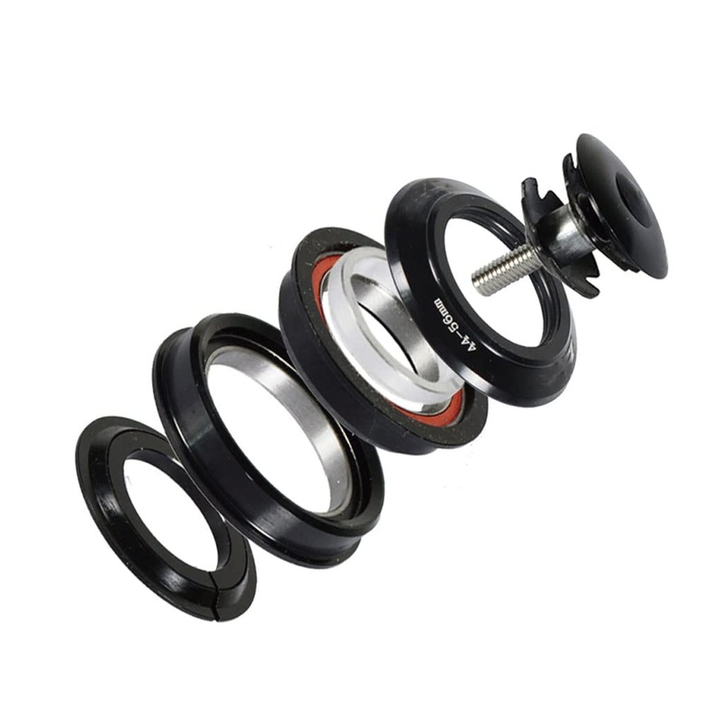 Bearing Headset Mountain Bike 44-56mm, Bike Fork Headset Equipment External Bottom Brackets with Top Cap for Road Bike Scooter
