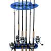 Rush Creek Creations | Guy Harvey Ceiling-Mounted Fishing Rod Holder for 6 Fishing Poles, Fishing Gear and Fishing Accessories | Perfect for Garage Organization and Vertical or Horizontal Wall Storage view 1
