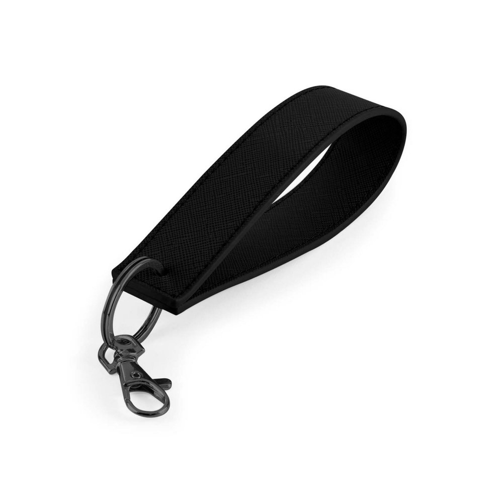 BagBase Boutique Wristlet Keyring (One Size) (Black/Black)