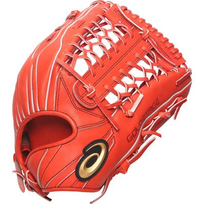 asics GOLDSTAGE Zero Men's Baseball Accessory (3121B138) (610) R Orange LH